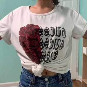 COPY - -Guess rose heart shirt
